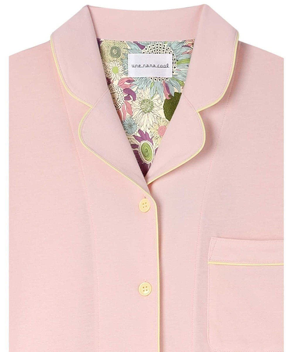 une nana cool 【綿100%】スビン天竺 半袖開襟パジャマ MADE WITH LIBERTY FABRIC 