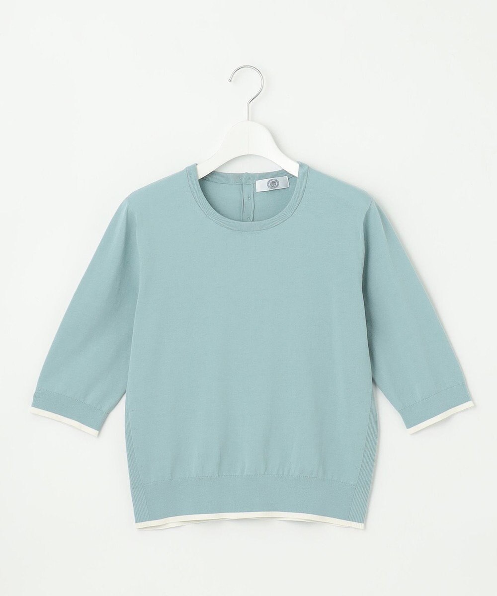 J.PRESS LADIES BASIC HT COTTON クルーネック ニット 