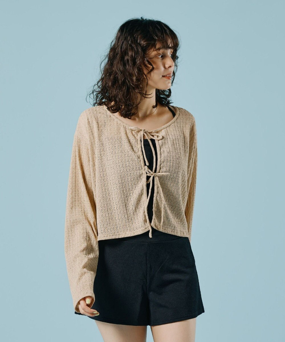 San-ai Resort（三愛水着楽園） 【WEB限定】ニットレーストップス付き4点セット水着 