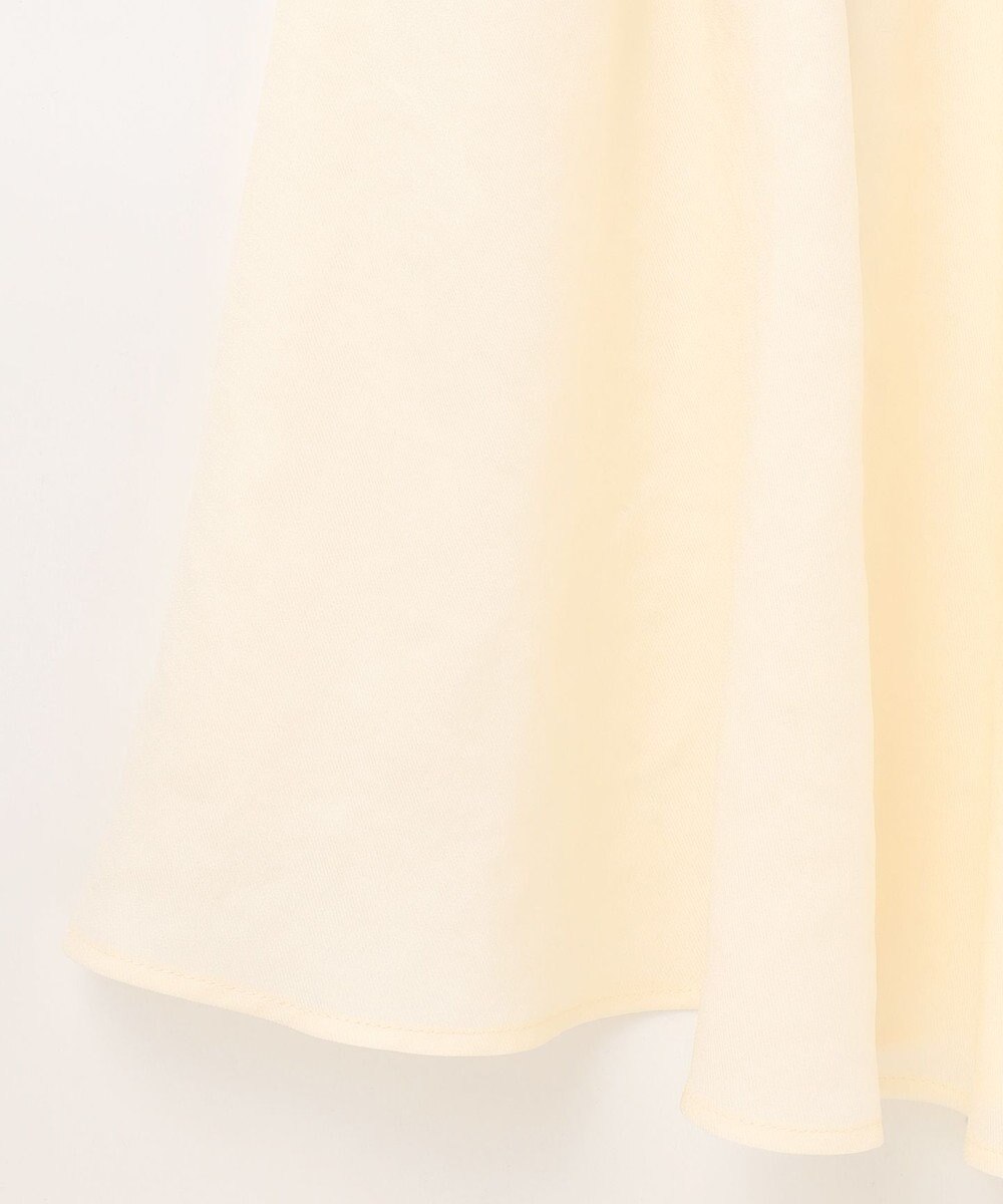 GRACE CONTINENTAL リネンタッチ配色ワンピース 