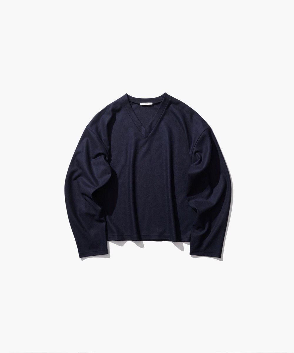 ATON MERINO COLLEGE JERSEY | Vネックプルオーバー 