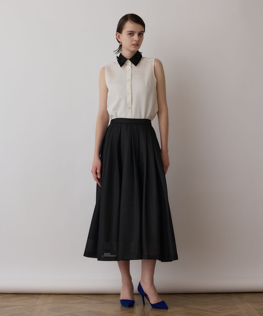 GRACE CONTINENTAL シアーメッシュスカート 