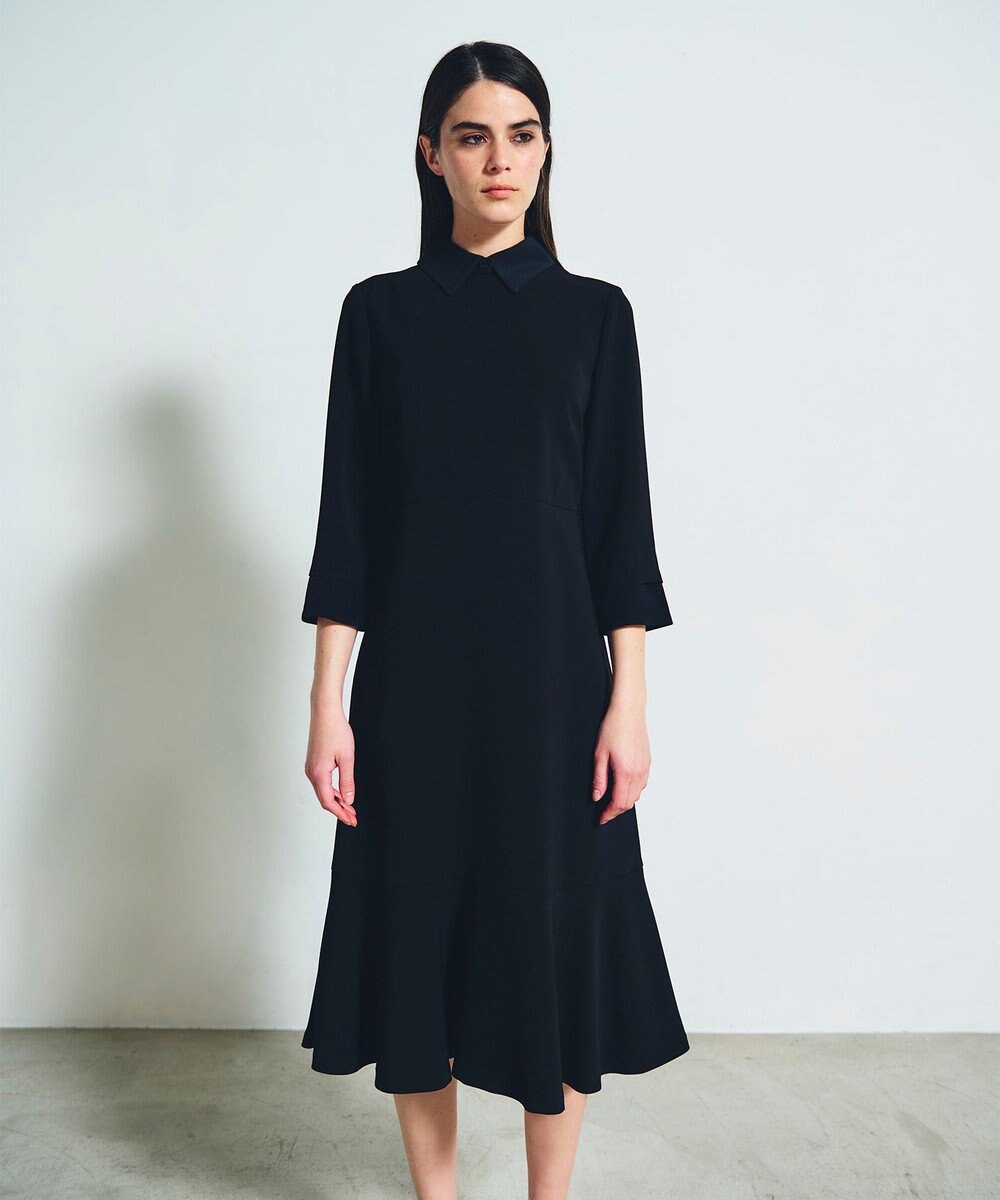 GRACE CONTINENTAL ダブルクロスドレス 