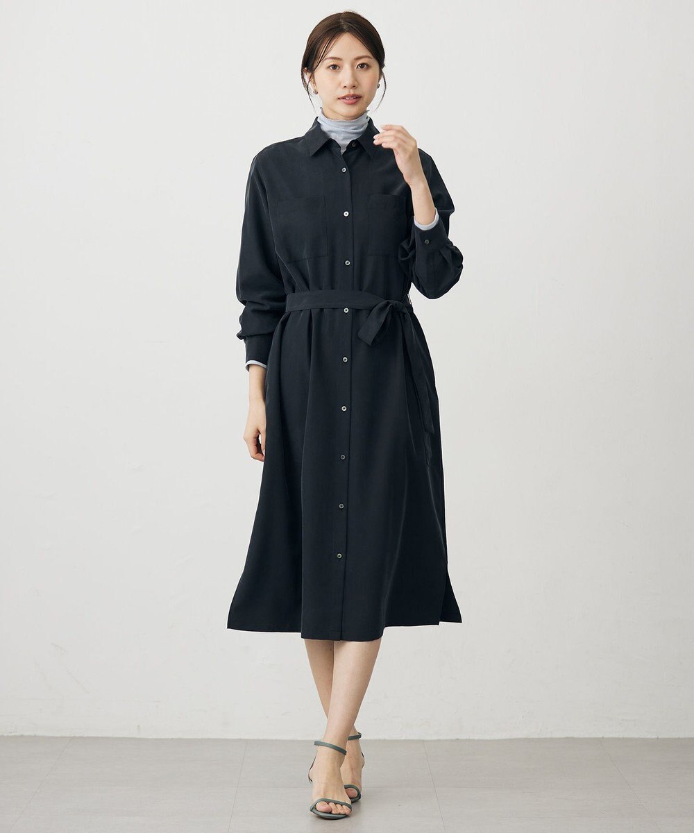 J.PRESS LADIES S ピーチポプリン ワンピース 