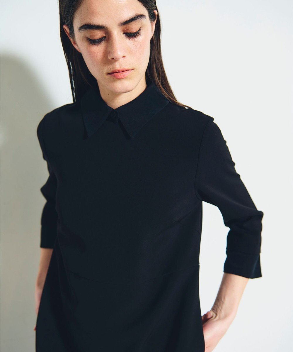 GRACE CONTINENTAL ダブルクロスドレス 