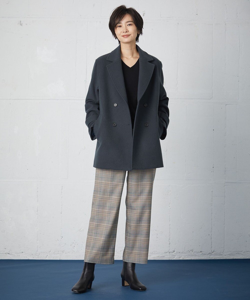 J.PRESS LADIES Jackal 140s ソフトメルトン Pコート 