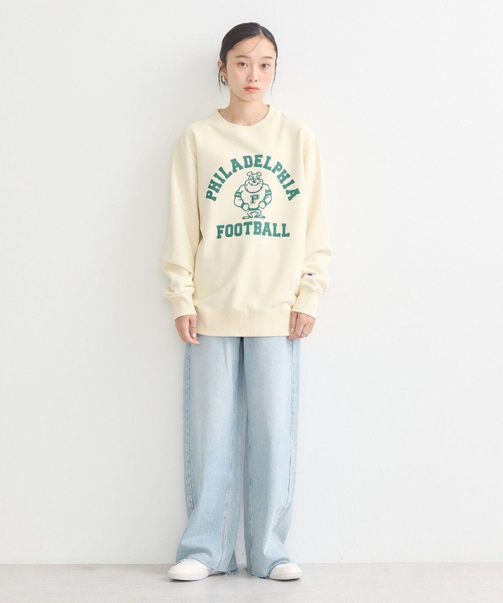 earth music&ecology チャンピオン　ｅｍａｅプリント裏毛プルオーバー 