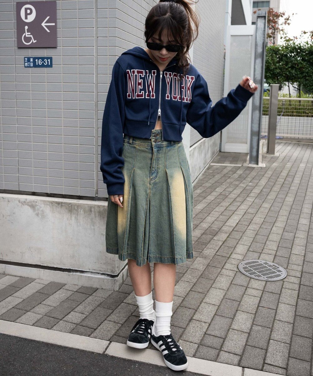 WEGO NEWYORK裏起毛ZIPパーカー 