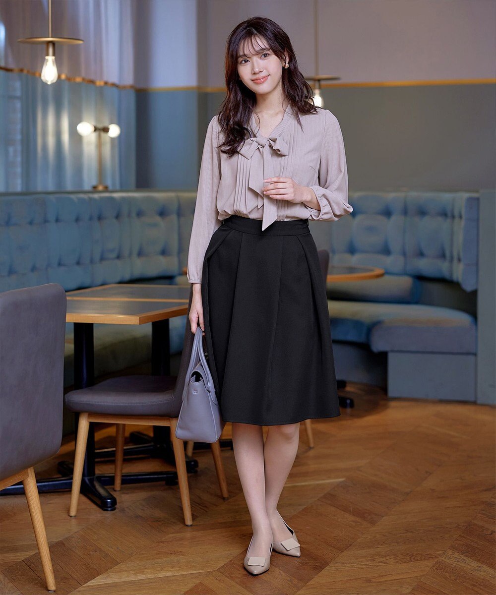 Tiaclasse 【新色追加・洗える】リボンタイブラウス 