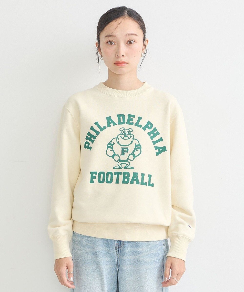 earth music&ecology チャンピオン　ｅｍａｅプリント裏毛プルオーバー 