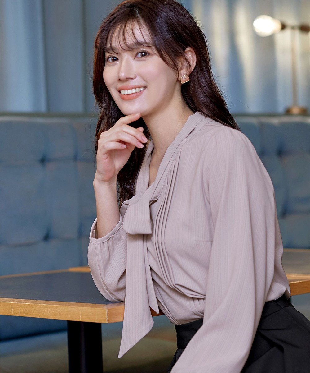 Tiaclasse 【新色追加・洗える】リボンタイブラウス 