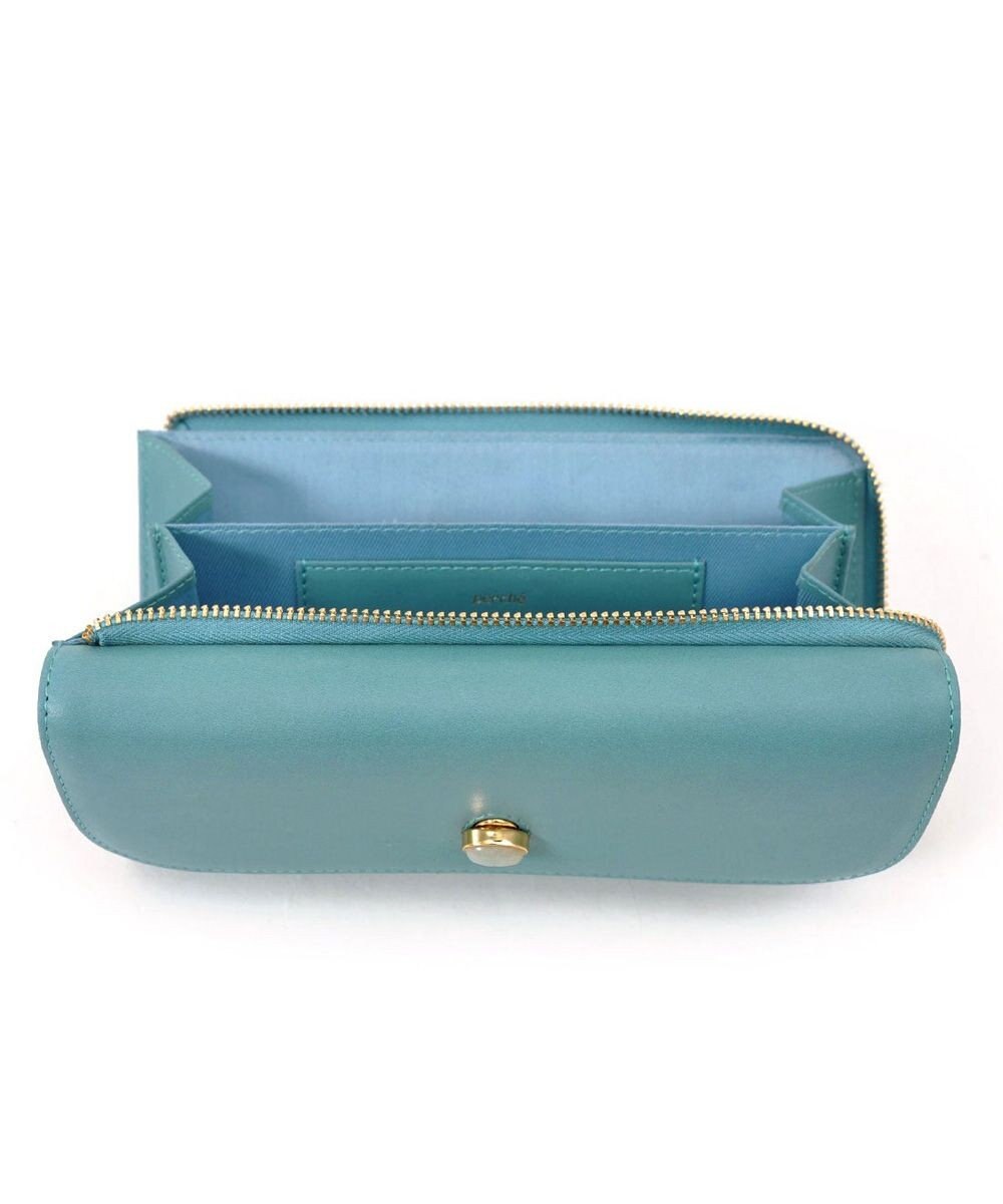 UNBILLION ペルケ perche ジェムストーンヒネリかぶせ長財布 