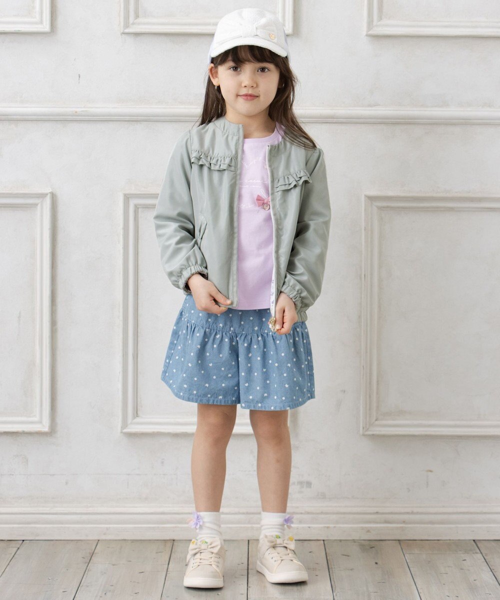 ANY KIDS フード取り外し リバーシブル ブルゾン 