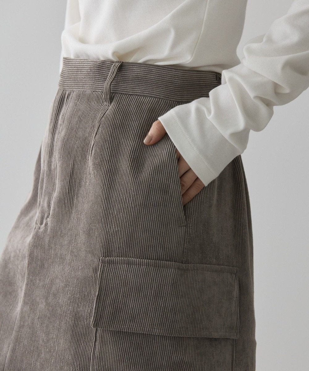 AMERICAN HOLIC コーデュロイサイドポケットタイトスカート 