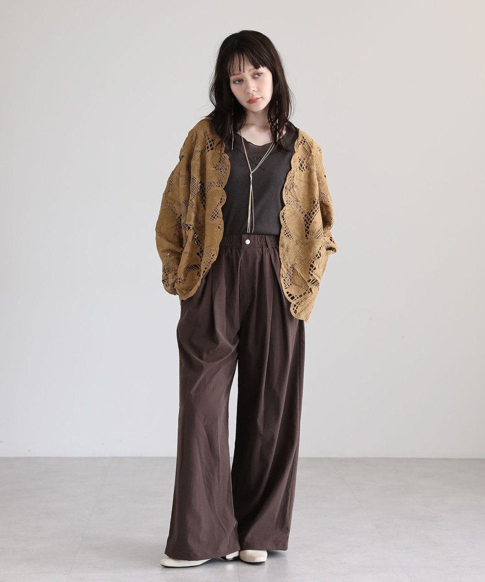 Green Parks ・ＥＬＥＮＣＡＲＥ　ＤＵＥ　レーシーカーディガン 