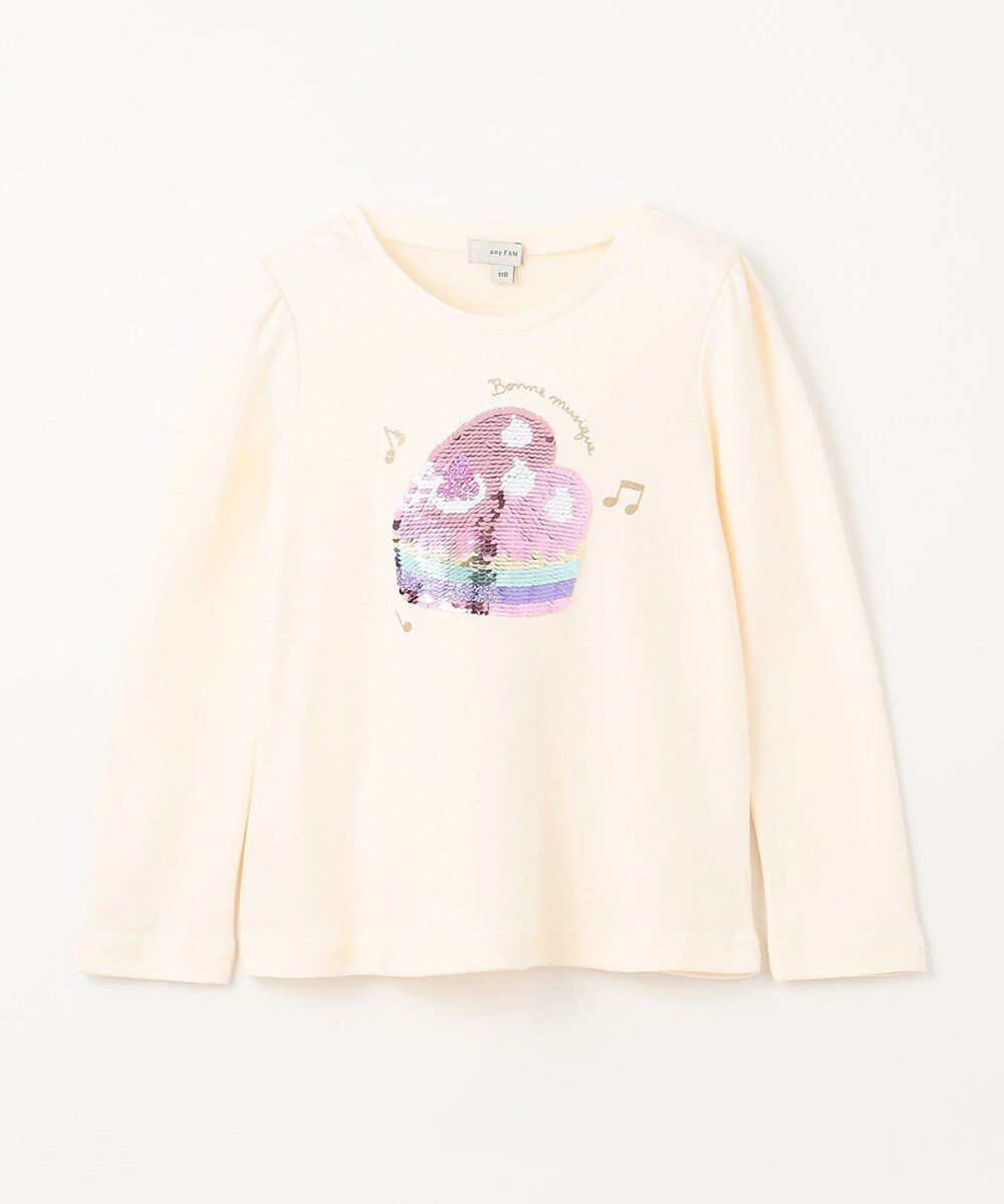 ANY KIDS ミラクルスパンコール長袖Tシャツ 