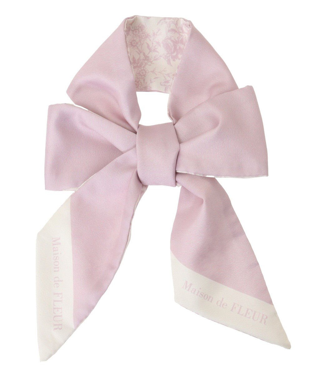 Maison de FLEUR フラワープリントスカーフ 