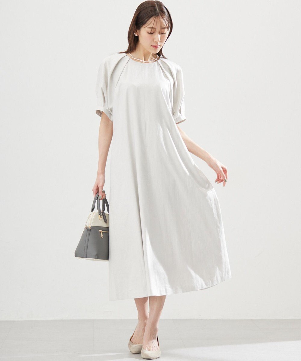 組曲 L リネンレーヨン ワンピース 