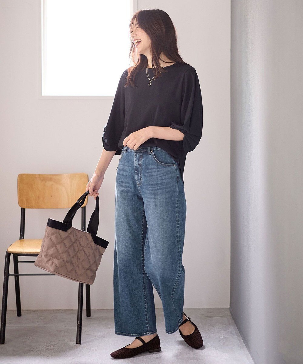 ANY L 【洗濯機可】シルケットスムースタックスリーブプルオーバー 