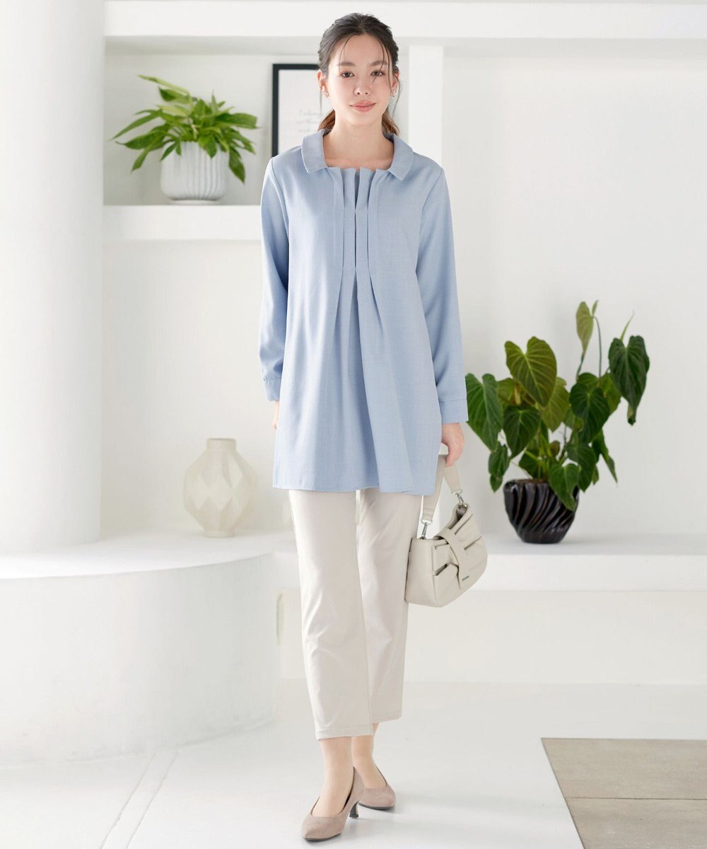 Tiaclasse フロントタックシャツチュニック 