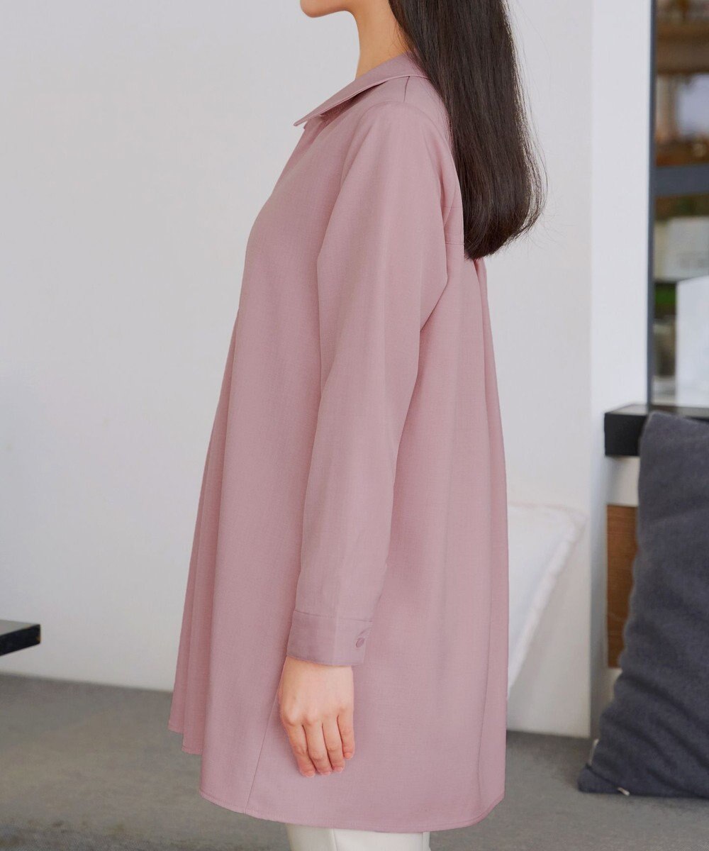 Tiaclasse フロントタックシャツチュニック 