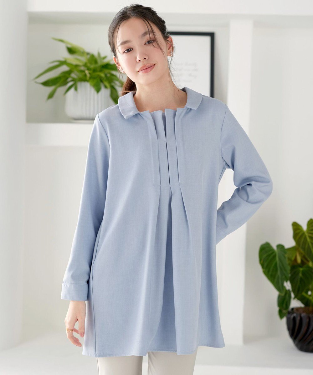 Tiaclasse フロントタックシャツチュニック 