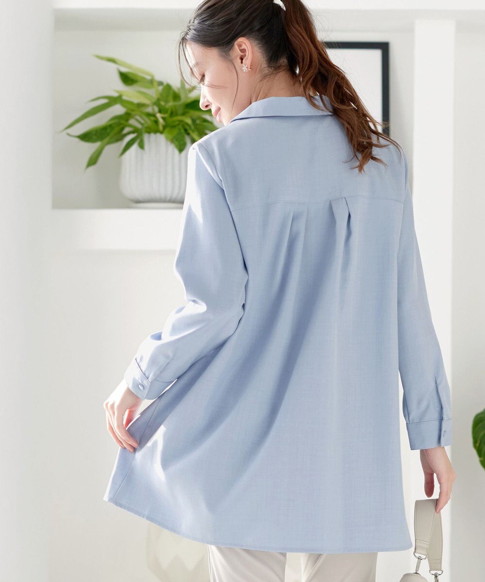 Tiaclasse フロントタックシャツチュニック 