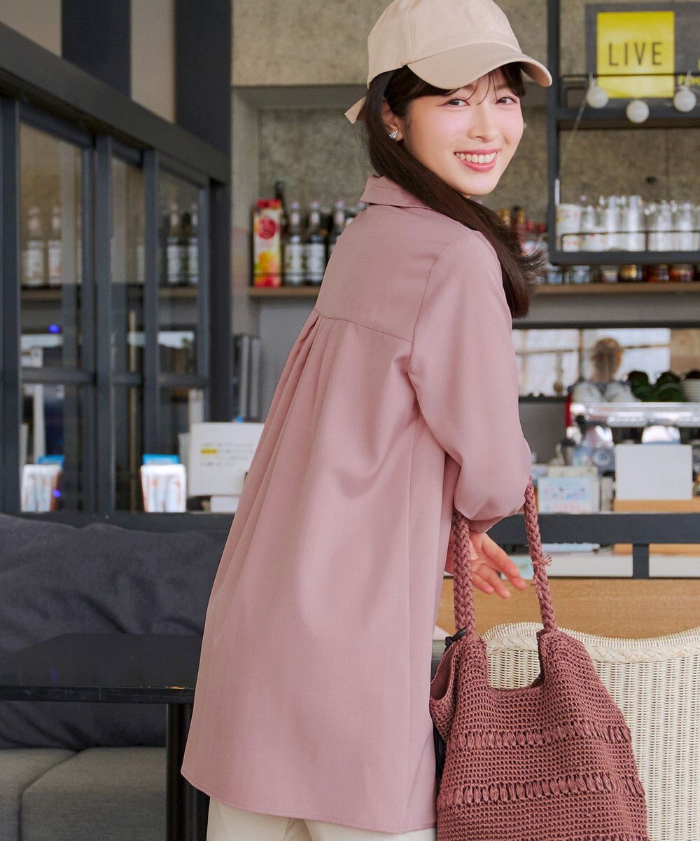 Tiaclasse フロントタックシャツチュニック 