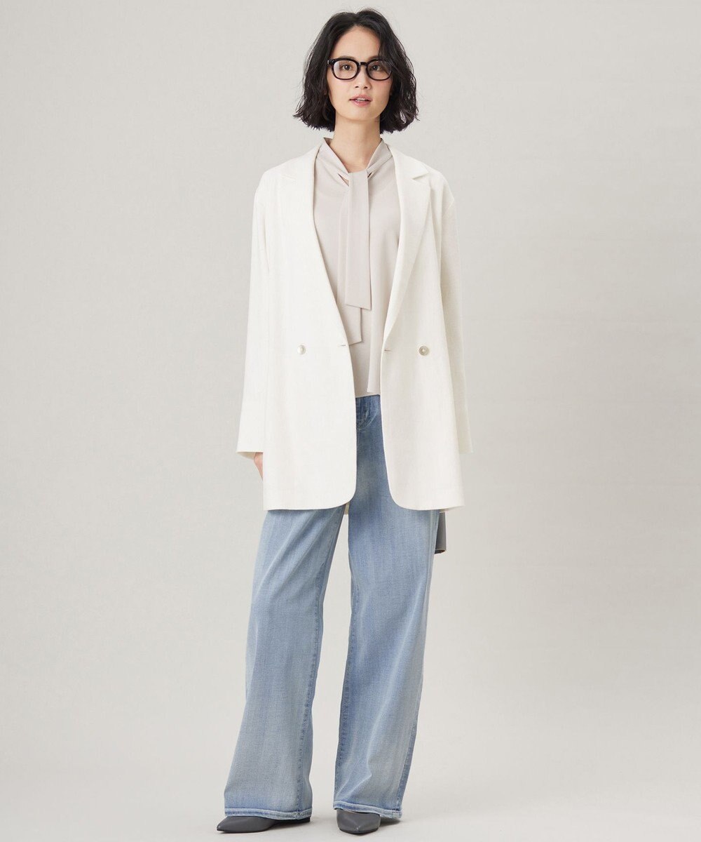 自由区 S 【洗える】ライトネップツイルジャケット コート 