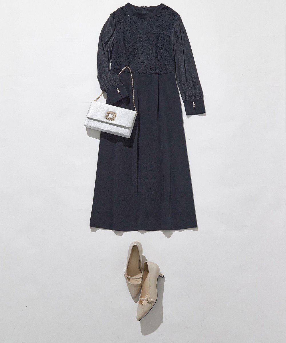 ANY SIS 【洗える】Nobleコンビ ドレス 