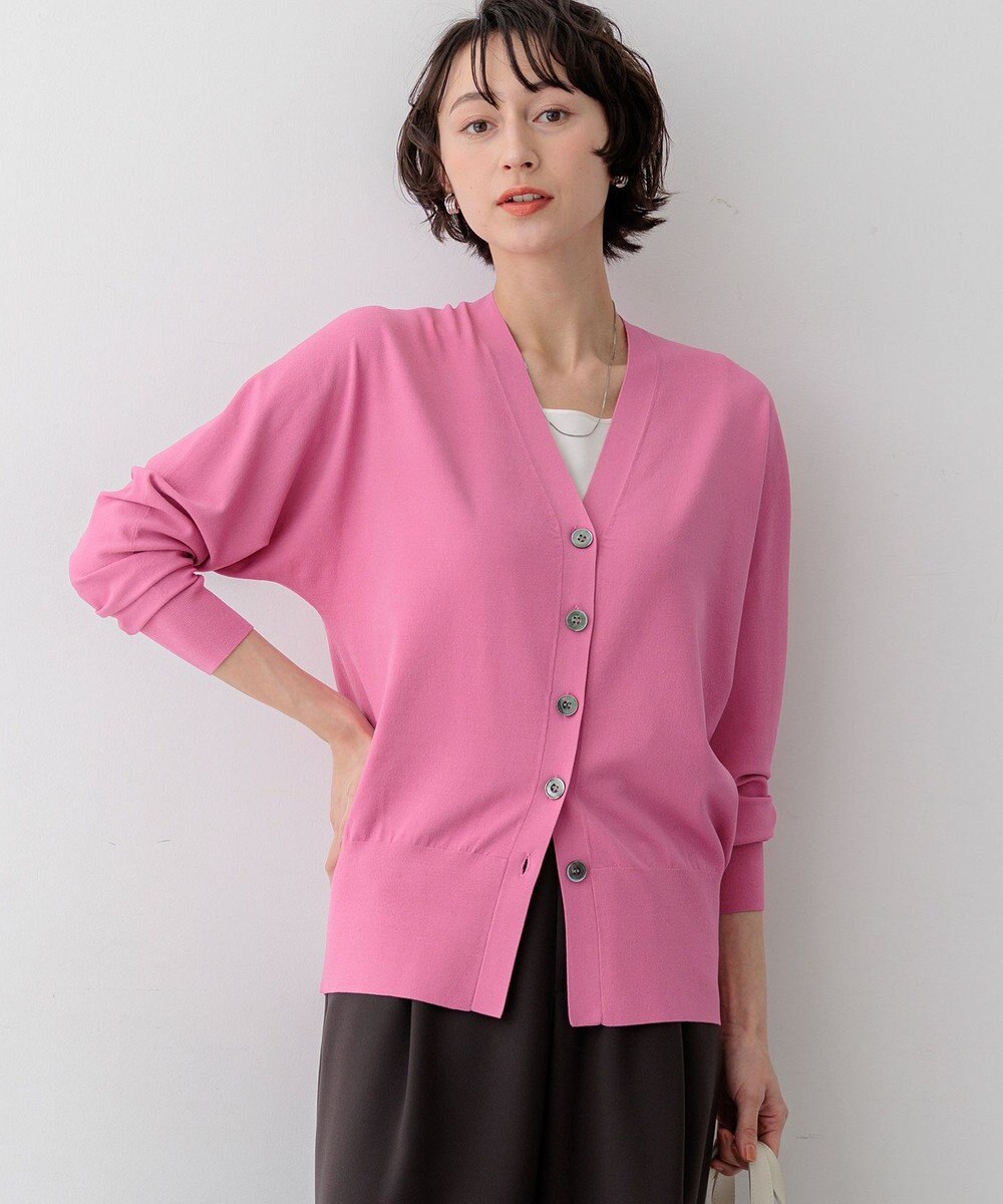 23区 S 【先行予約】レーヨンポリエステルストレッチ Vネック カーディガン 