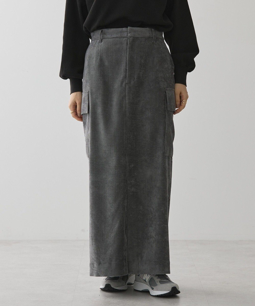 AMERICAN HOLIC コーデュロイサイドポケットタイトスカート 