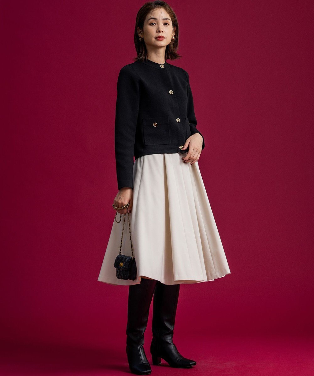 組曲 【組曲×setsuko sagittaire】サジテール釦ニットジャケット 