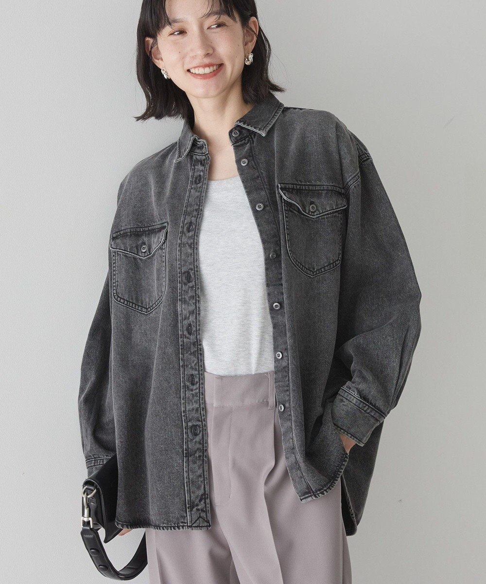 AMERICAN HOLIC Wポケットデニムシャツ 