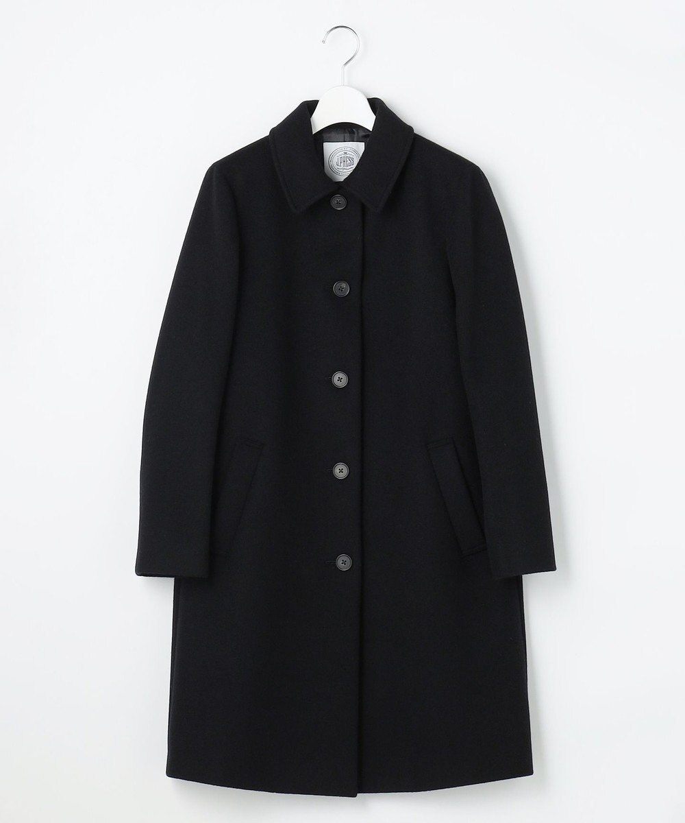 J.PRESS LADIES S ショートビーバー ロング丈 ステンカラー コート 