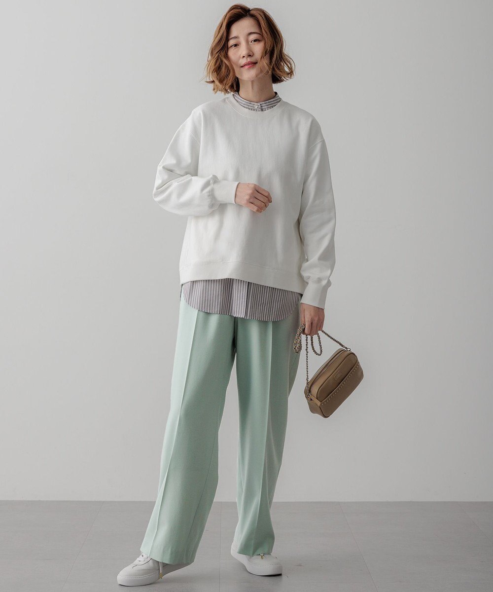 23区 【洗える】CANCLINI バンドカラー シャツ 