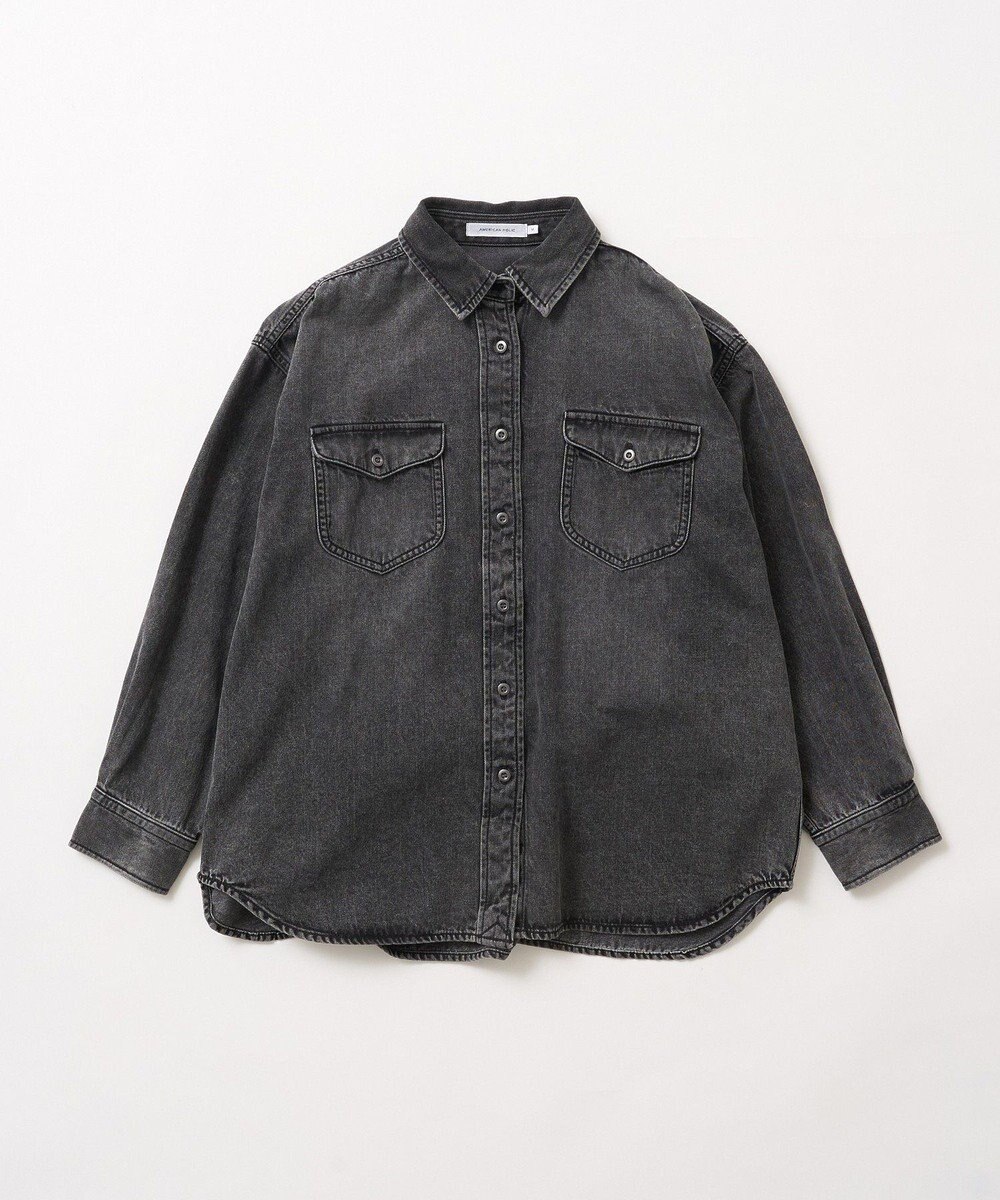 AMERICAN HOLIC Wポケットデニムシャツ 