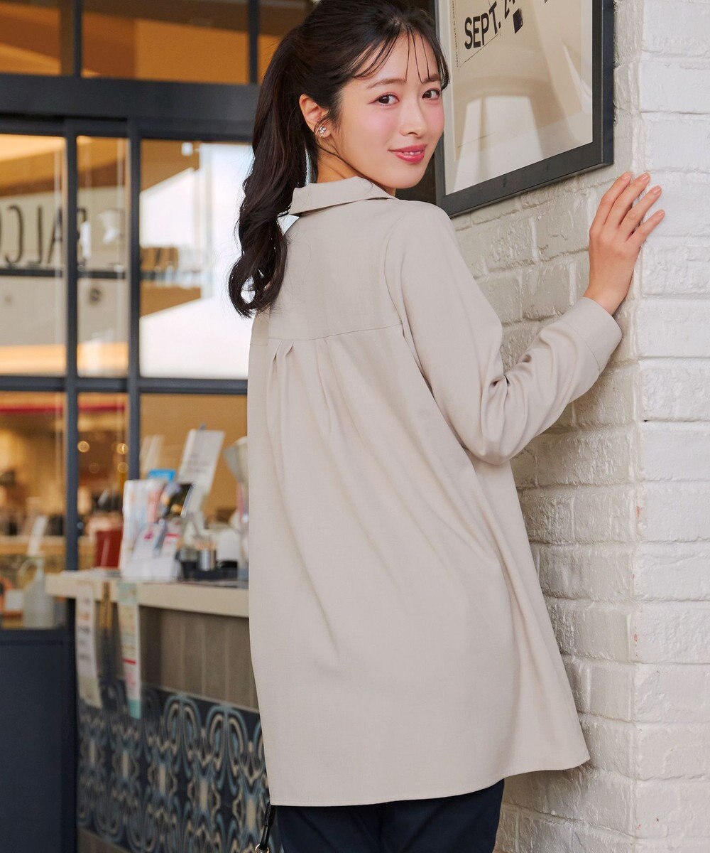 Tiaclasse フロントタックシャツチュニック 