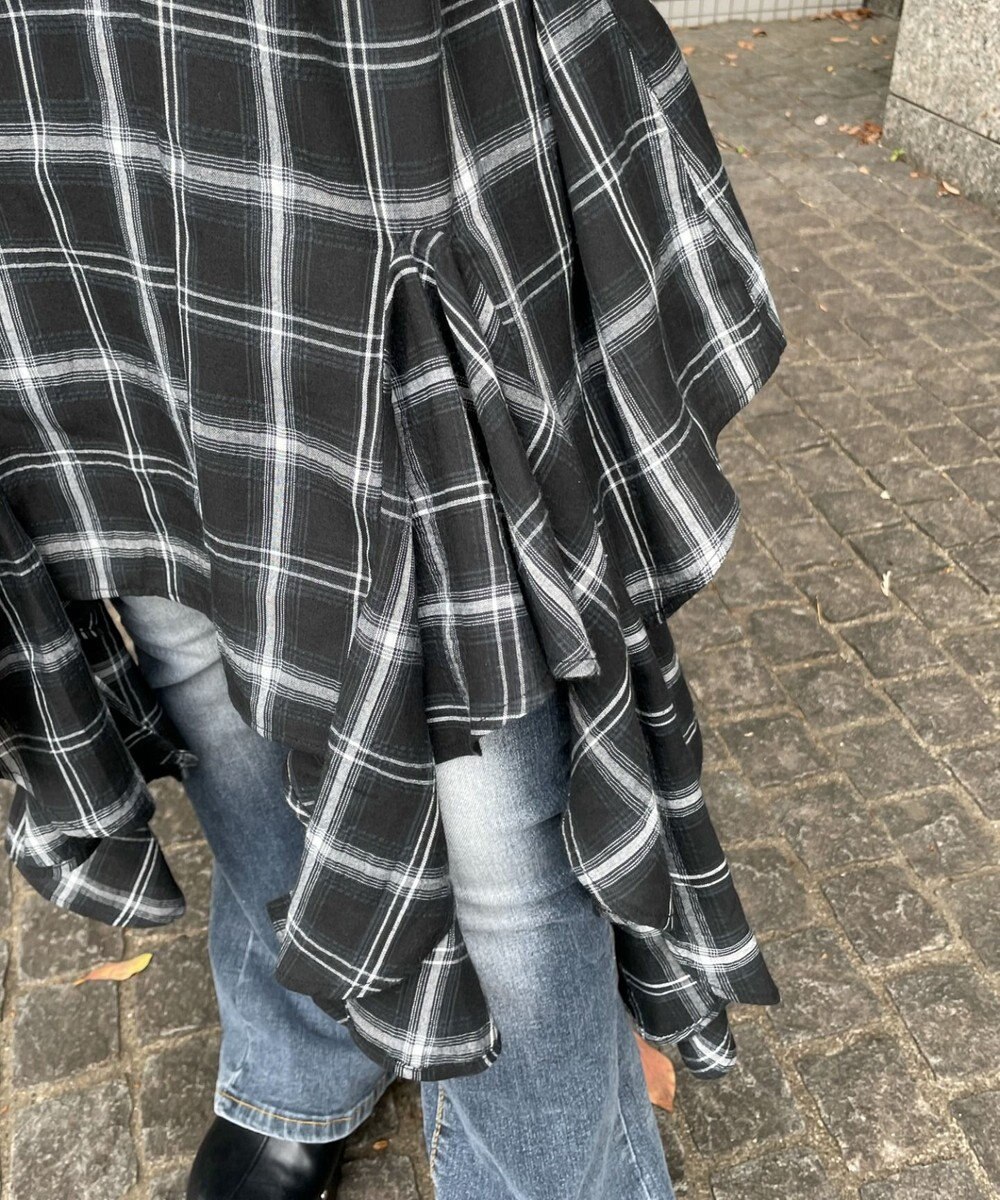 WEGO チェックイレヘムキャミワンピース 