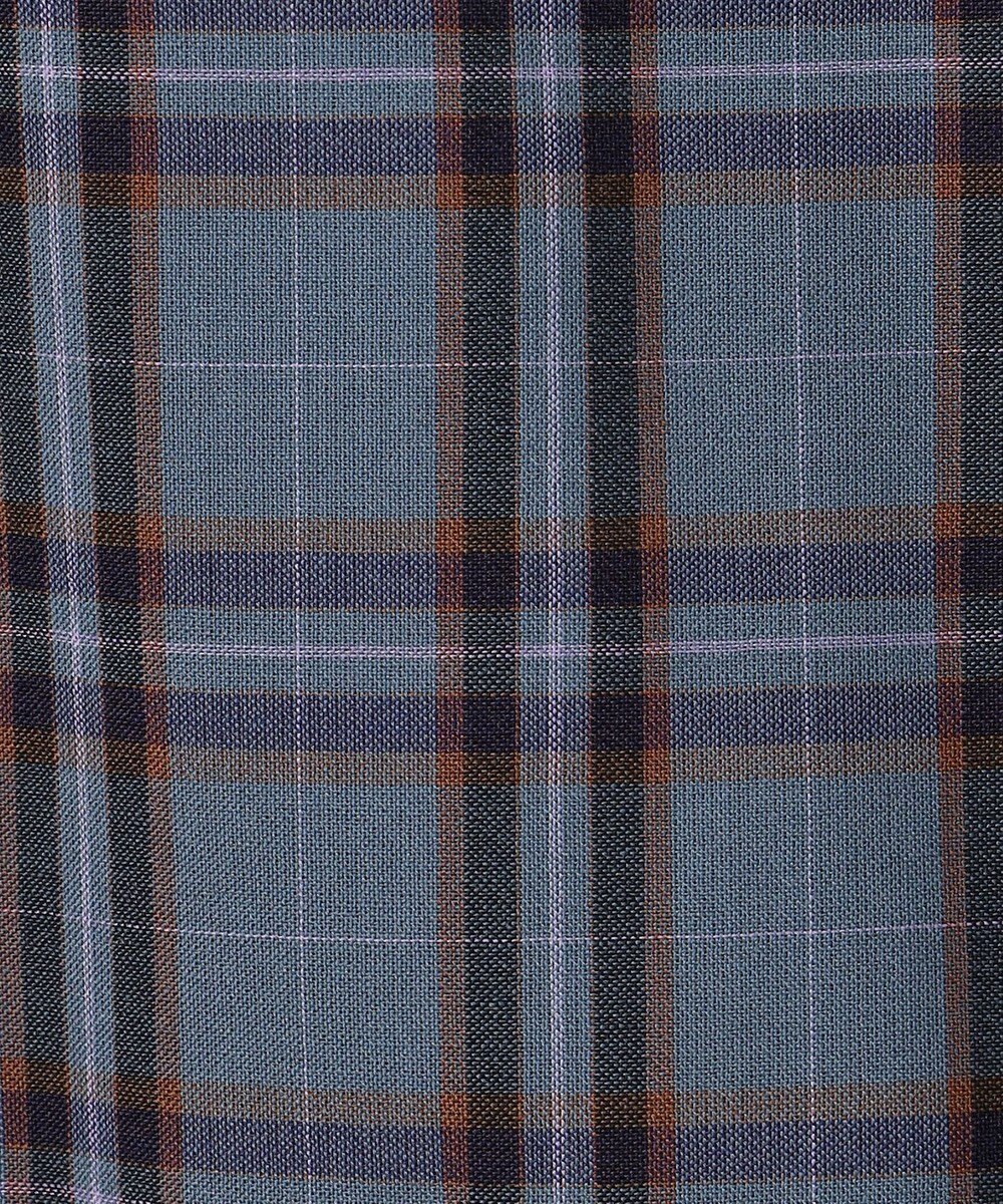 J.PRESS LADIES L プロビスストライプチェック フリルネック カットソー 