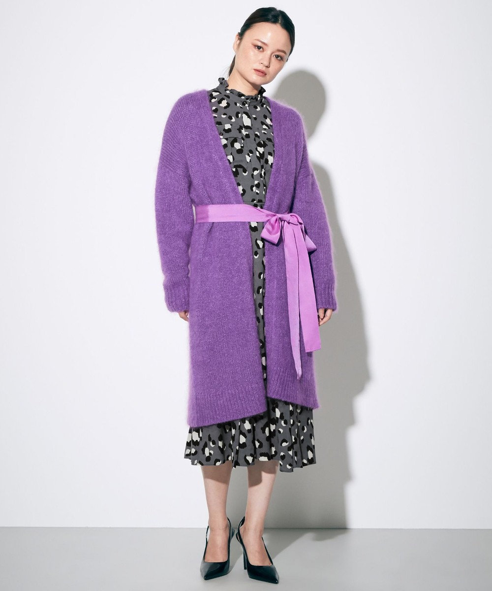 GRACE CONTINENTAL☆レオパードプリントシャツワンピース