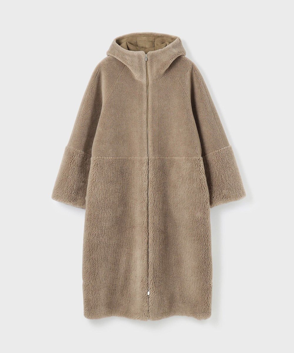 GRACE CONTINENTAL ウールボアムートンフードコート 