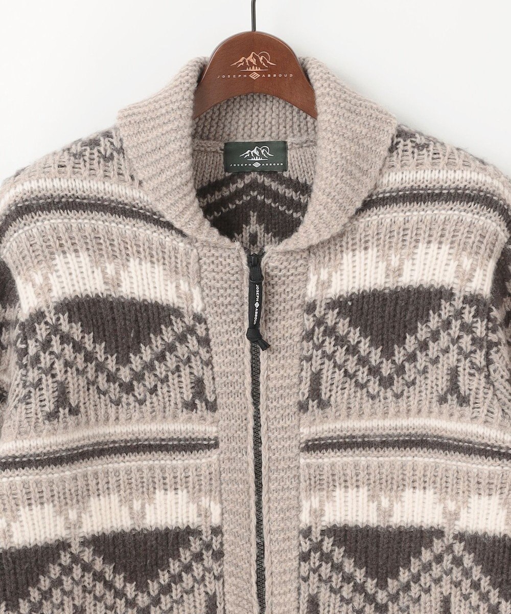 JOSEPH ABBOUD MOUNTAIN 【ペルー産ハイランドウール100％】ハイランドウールカウチンセーター 