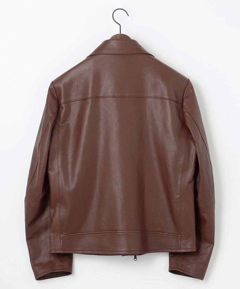 JOSEPH ABBOUD 【長く育てたいサスティナブルなレザー】ラムレザー ブルゾン 