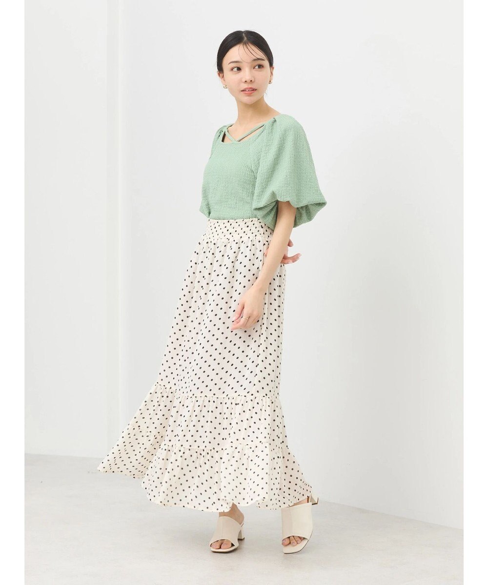 earth music&ecology バルーンスリーブプルオーバー 