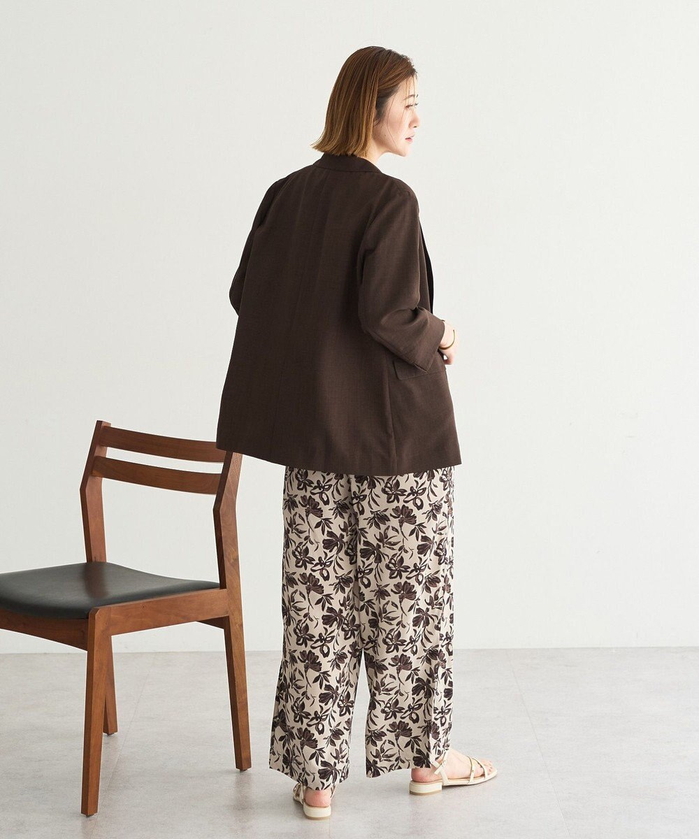 YECCA VECCA マシンウォッシャブルリネンライクジャケット 