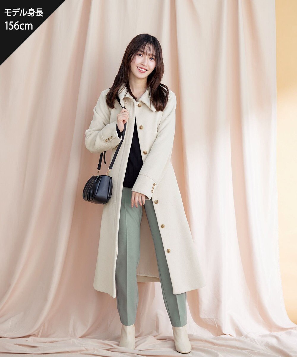 Tiaclasse 【GOLD LABEL・日本製・洗える】 カシミアタッチテーパードパンツ 