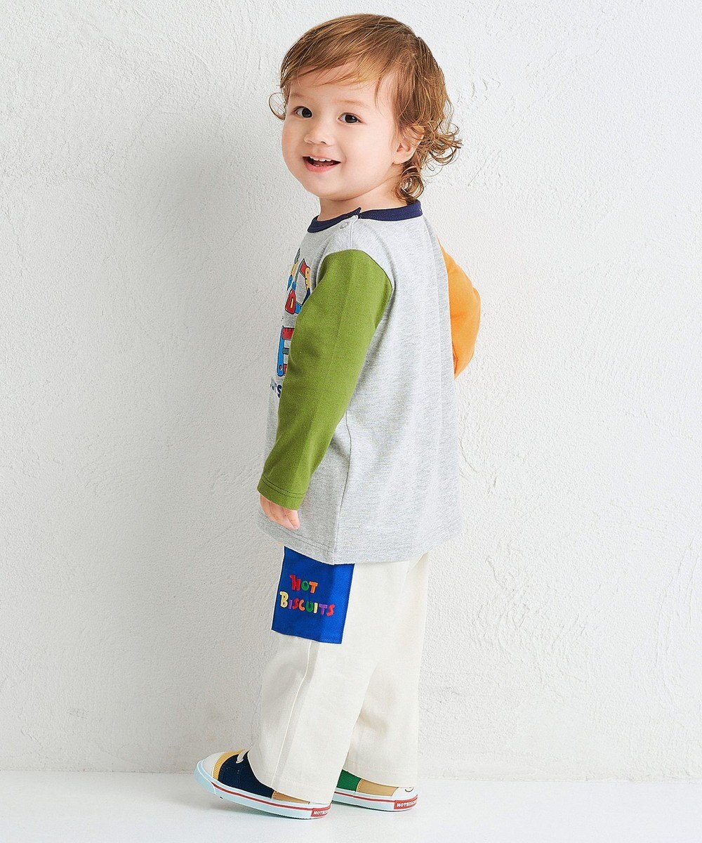 MIKI HOUSE HOT BISCUITS 【80-120cm】GOOD LIFE 長袖Tシャツ 