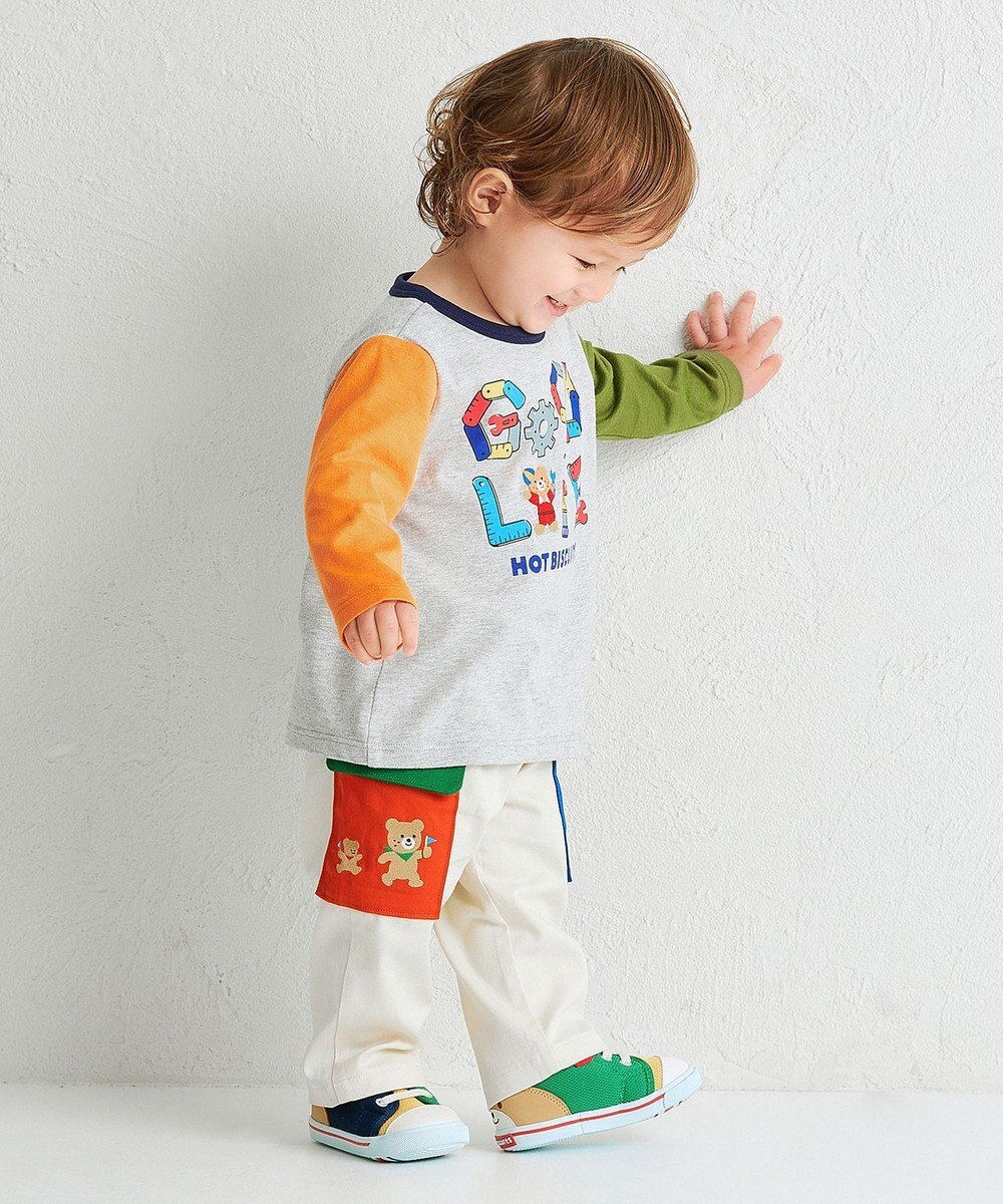 MIKI HOUSE HOT BISCUITS 【80-120cm】GOOD LIFE 長袖Tシャツ 