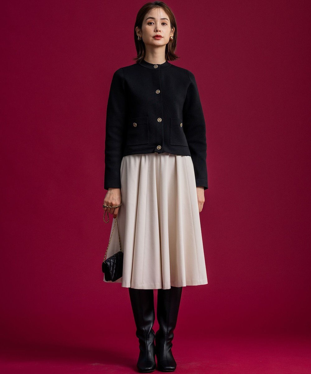 組曲 【組曲×setsuko sagittaire】サジテール釦ニットジャケット 